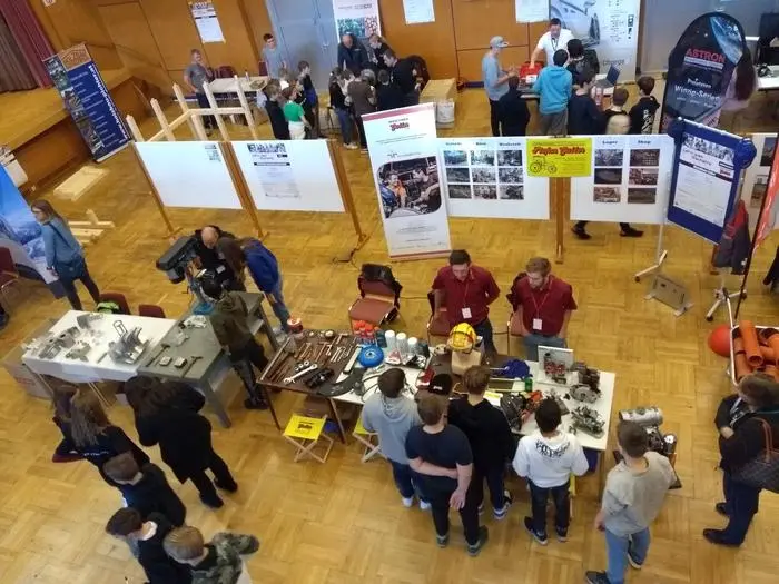 Blick auf die Berufsmesse