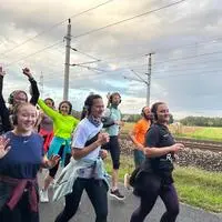 In Tillmitsch wurde auf der sieben Kilometer langen Strecke zu Bewegung und Party geladen