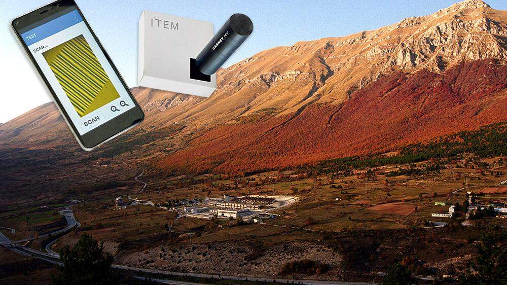 Tag und Sensor von Garnet: Eingesetzt u. a. in Versuchslaboren, die – abgeschirmt von kosmischer Strahlung – unter 1400 Meter Fels liegen