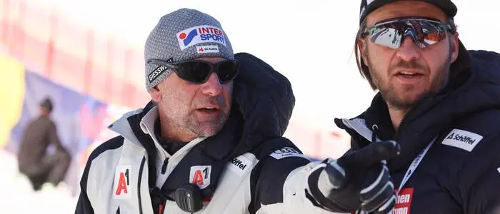 Herren-Cheftrainer Marko Pfeifer und Alpindirektor  Christian Mitter
