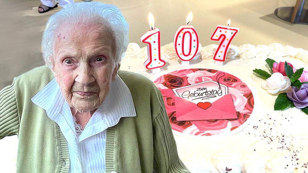 Erika Strohrigel feierte mit Familie, dem Personal des Seniorenhauses Menda und Ehrengästen ihren 107. Geburtstag