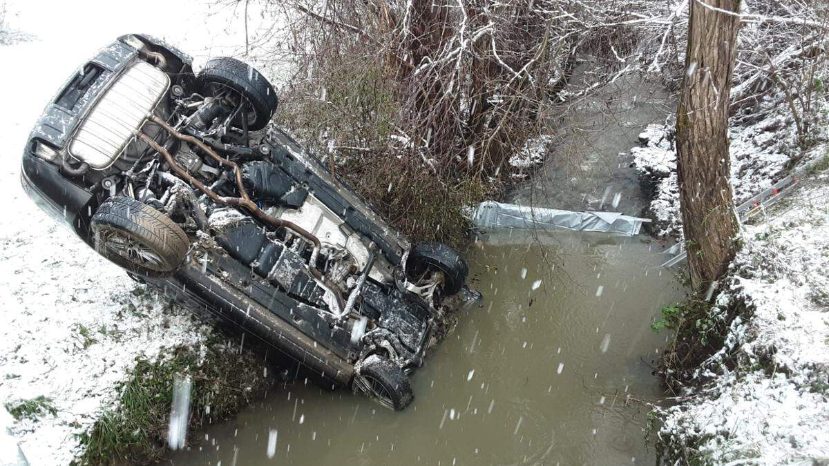 Unfall bei Wieselsdorf in der Weststeiermark