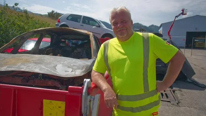 Der Mürztaler Unternehmer Bernhard Koman hat zwei Hochvoltcontainer im Einsatz 