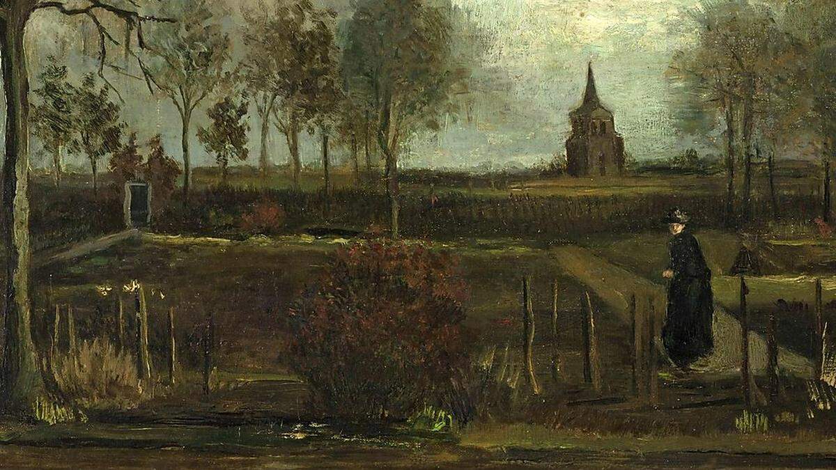 Gestohlen: das van Gogh-Gemälde &quot;Frühlingsgarten. Der Pfarrgarten von Nuenen&quot; (Ausschnitt)