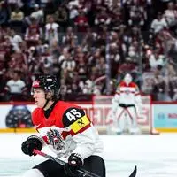 ÖEHV-Teamverteidiger Gregor Biber bei der Eishockey-WM in Stockholm