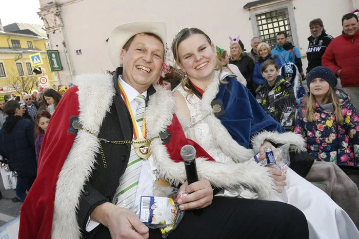 Das Spittaler Prinzenpaar, Prinz Schalkus der 50. Bernhard Tuma und Martina Jury.