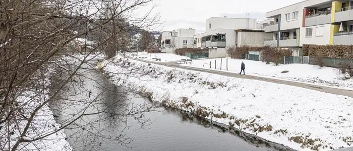 Hier soll die Glan verbreitert und das Ufer flacher werden