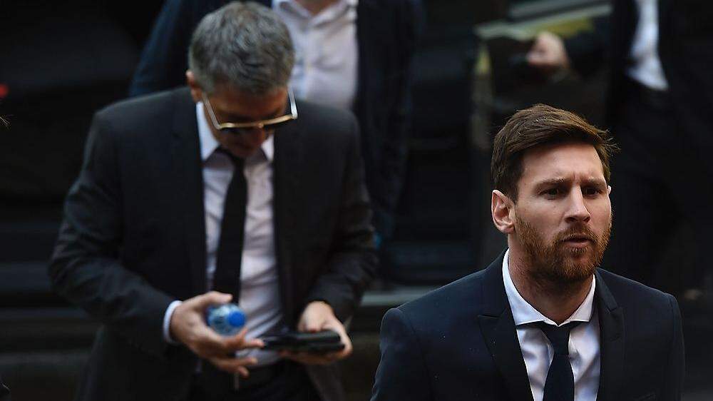 Lionel Messi und sein Vater Jorge