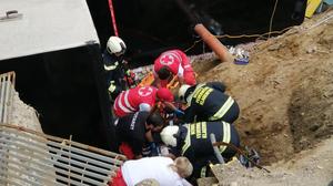 Arbeiter stürzte in Baugrube