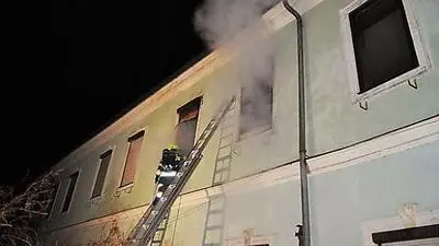 Die Rauchentwicklung beim Brand in der Nikolaigasse war enorm