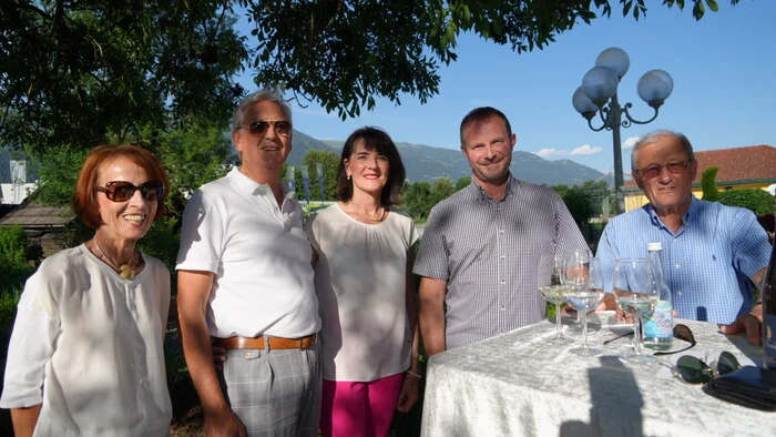 Johanna Kohlmaier, Wolfgang und Brigitte Stocker, Colin Heller und Walter Kohlmaier.