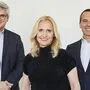 Blue-Minds-Geschäftsführer Bernhard Raberger, Eveline Steinberger-Kern und Christian Kern