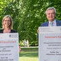 Ministerin Leonore Gewessler (Grüne) und Landesrat Anton Lang (SPÖ), hier bei der Vorstellung des Klimatickets