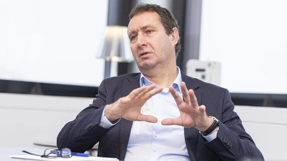 Kelag-Vorstand Reinhard Draxler verspricht Investitionen von 750 Millionen Euro in den nächsten drei Jahren