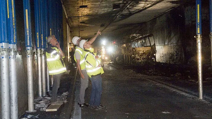 Der Gleinalmtunnel soll schon Anfang September wieder befahrbar sein