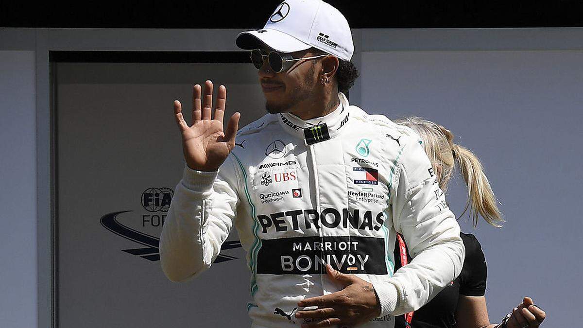 Lewis Hamilton ist gut gelaunt