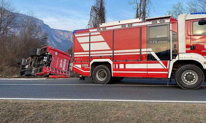 Die Feuerwehren Thörl-Maglern, Gödersdorf und Fürnitz halfen