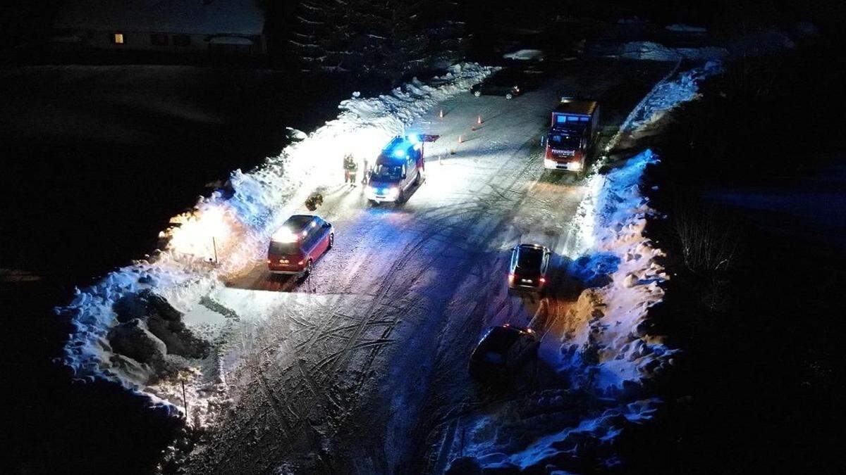 Das Einsatzzentrale wurde ausgeleuchtet 