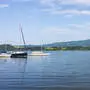 Wallersee mit Segelbooten