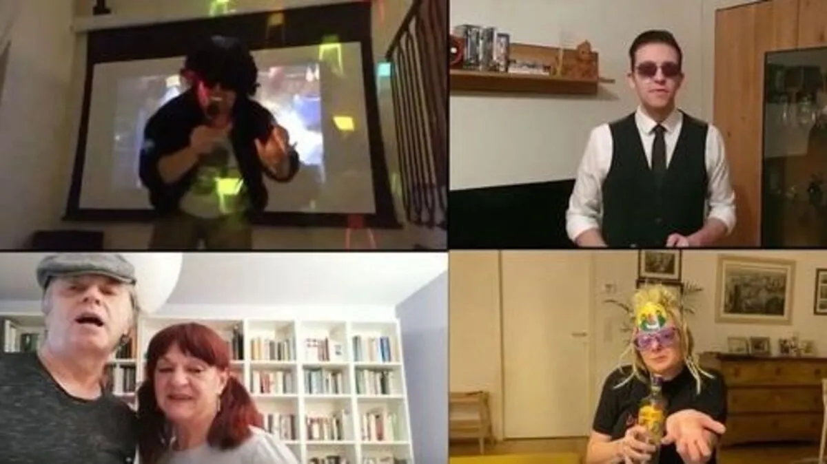 Das Narrenkartell gratuliert seinem Obmann zum Bühnenjubiläum. Aufgenommen wurde das Video von Vulkan TV, zu sehen ist es auf Youtube.