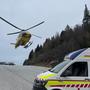 Der 25-Jährige wurde mit dem Notarzthubschrauber in das LKH Hochsteiermark gebracht