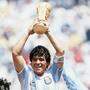 Diego Maradona beim WM-Sieg Argentiniens 1986