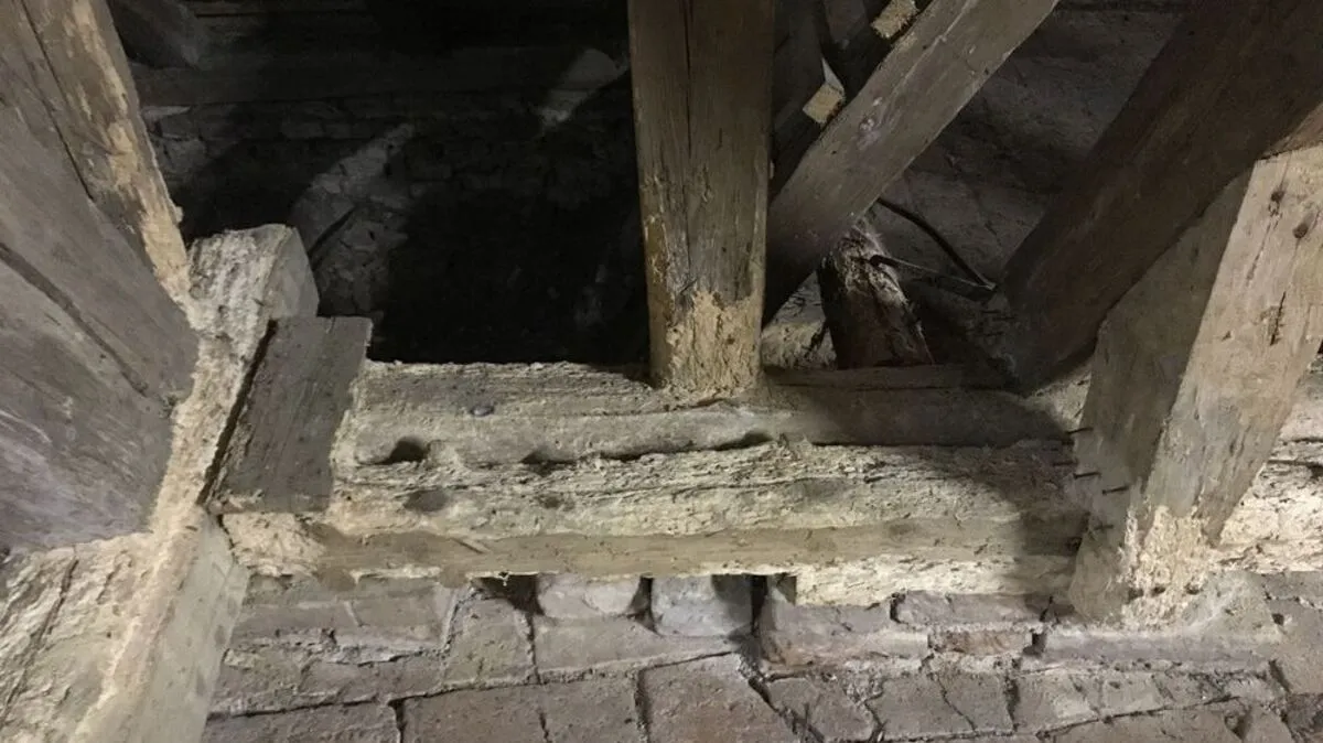 Der Holzwurm hat bereits den gesamten Dachstuhl befallen