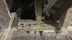 Der Holzwurm hat bereits den gesamten Dachstuhl befallen