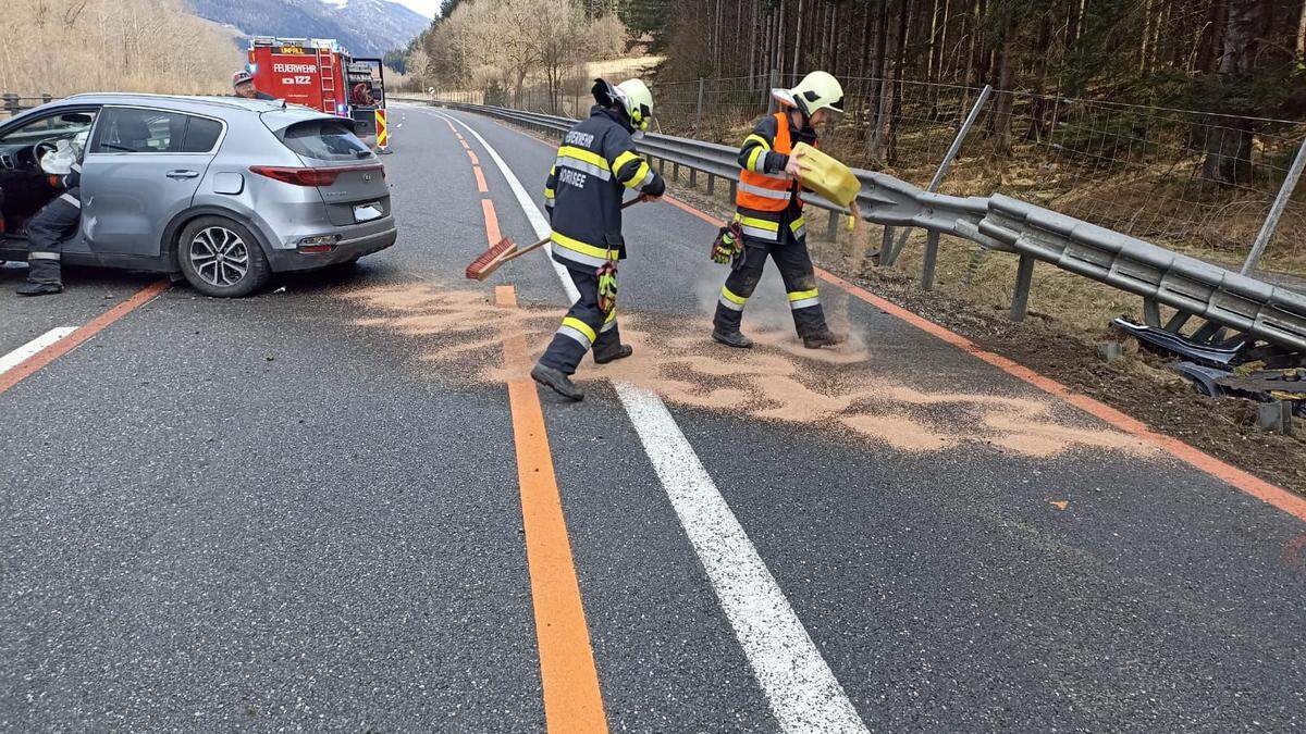 Um 14.24 Uhr wurde die FF Gaishorn am Samstag auf die A9 gerufen