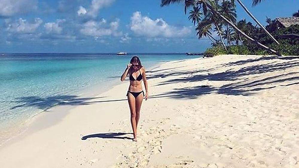 Kristina Mladenovic genießt die Zeit auf den Malediven in vollen Zügen