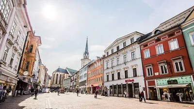 Ein Blick auf den Villacher Hauptplatz