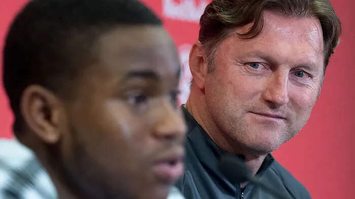 RB Leipzig Zugang Ademola Lookman und Ralf Hasenhüttl