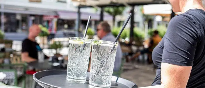 Service im Gastgarten