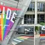 Es gibt zwar keine Parade, der Pride Monat ist jedoch an einigen Stellen in Villach sichtbar