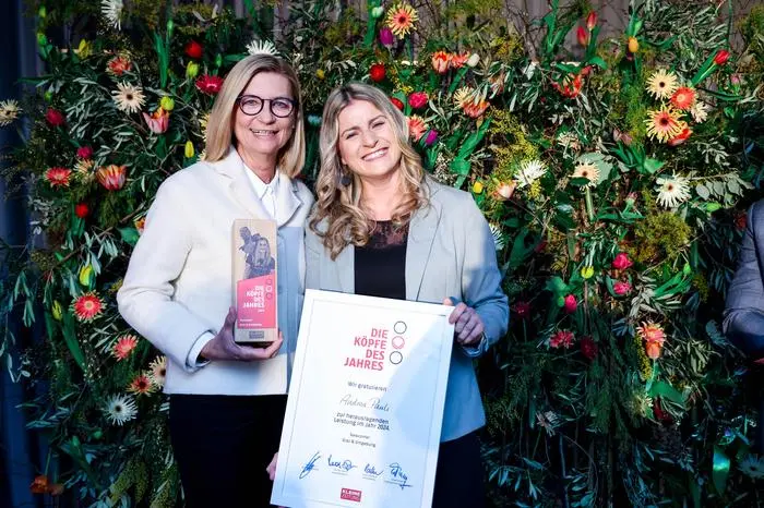 Chef de l'année Andrea Pauli avec Daniela Gmeinbauer du Wirtschaftsbund