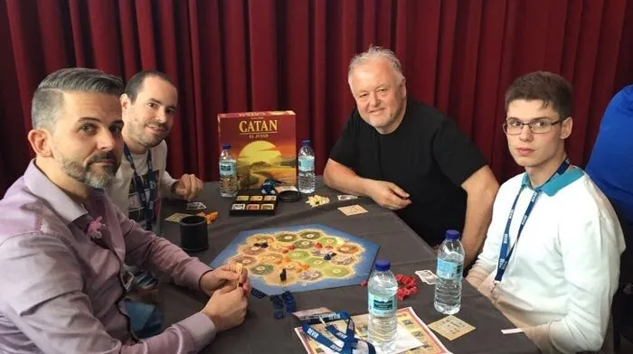 Hans Peter Jauk (2.v.r.) bei der EM in Barcelona