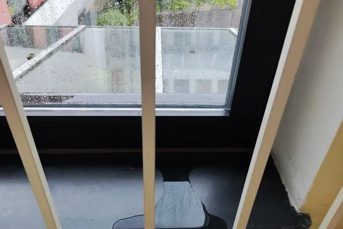 Die Fenster sind zum Teil undicht