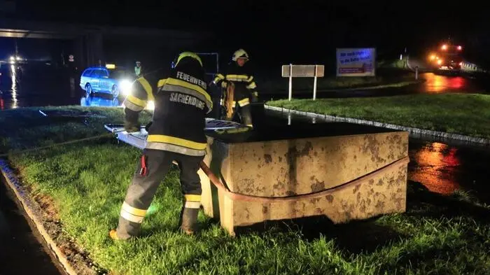 Erneut schwere Unwetter mit monsunartigen Regenfällen, Sturm und Hagel trafen am Dienstag wieder die Region rund um Knittelfeld.