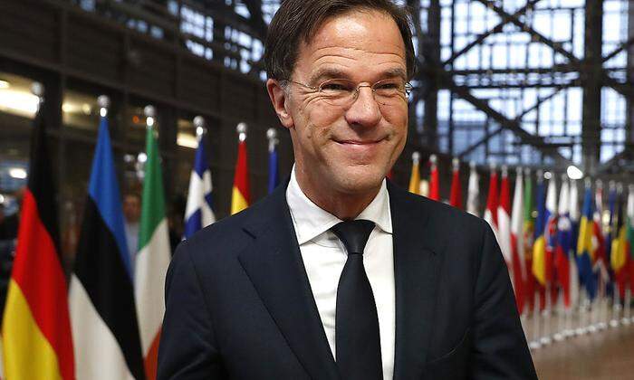 Mark Rutte trug Schwarz