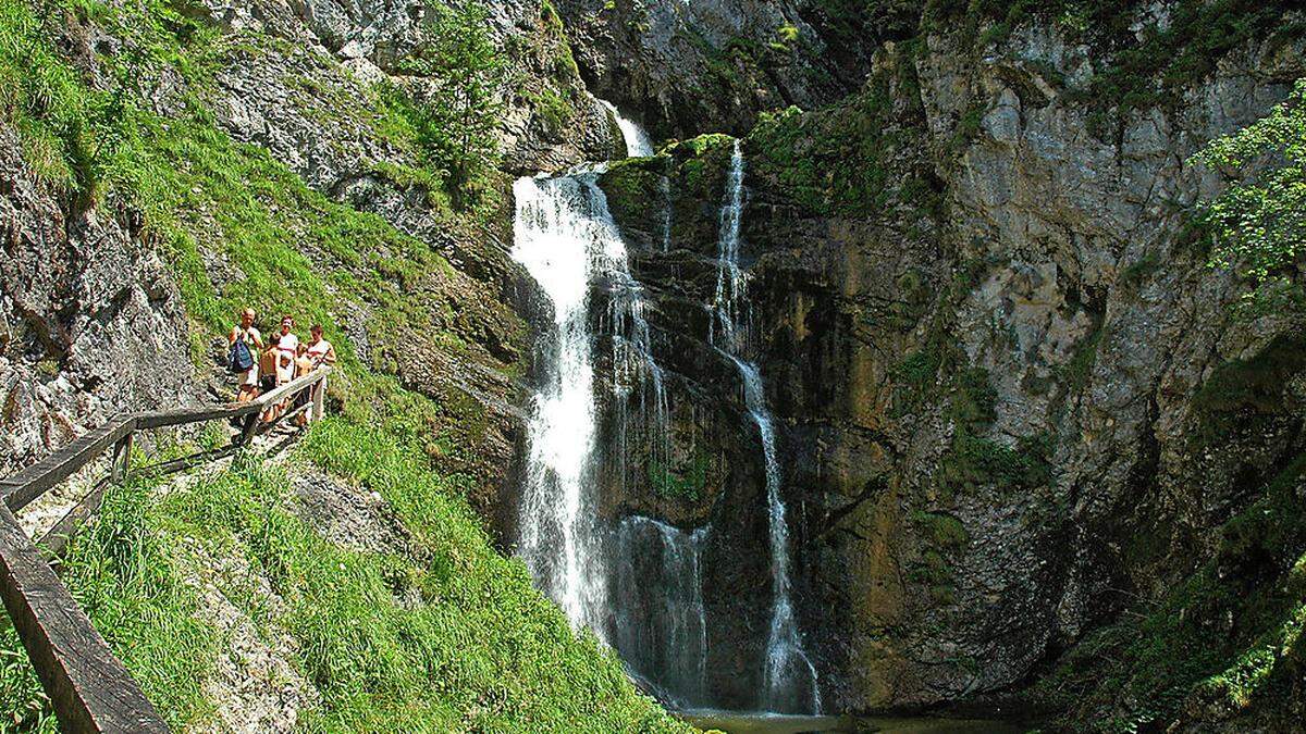 Wird als Ausflugsziel immer noch beliebter die Wasserlochklamm Palfau