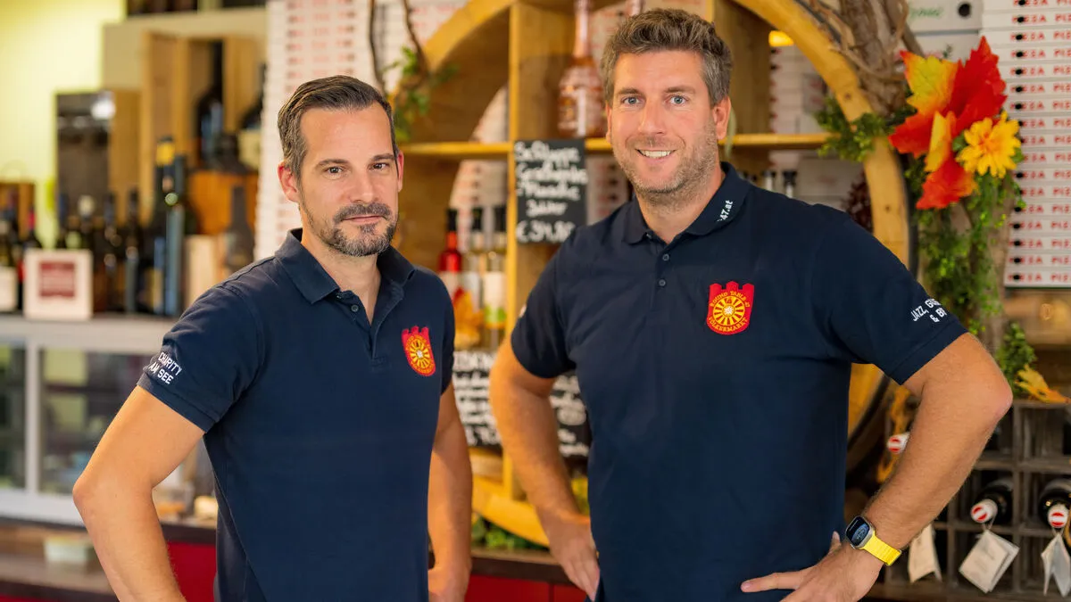 Mario Jesse und sein Stellvertreter Florian Mori (von links)