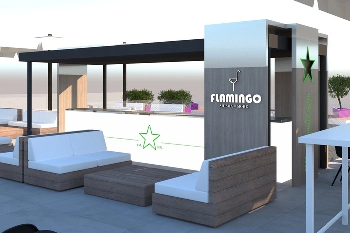 Und so der nagelneue Gastgarten.