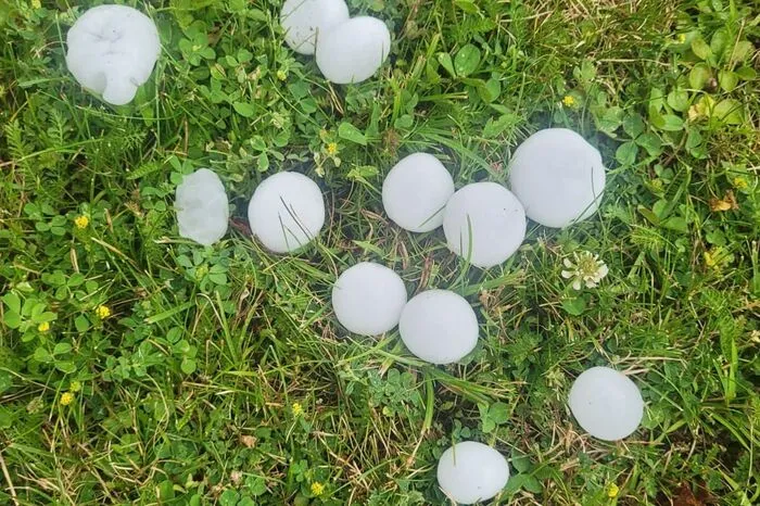 Hagel in Möllbrücke.