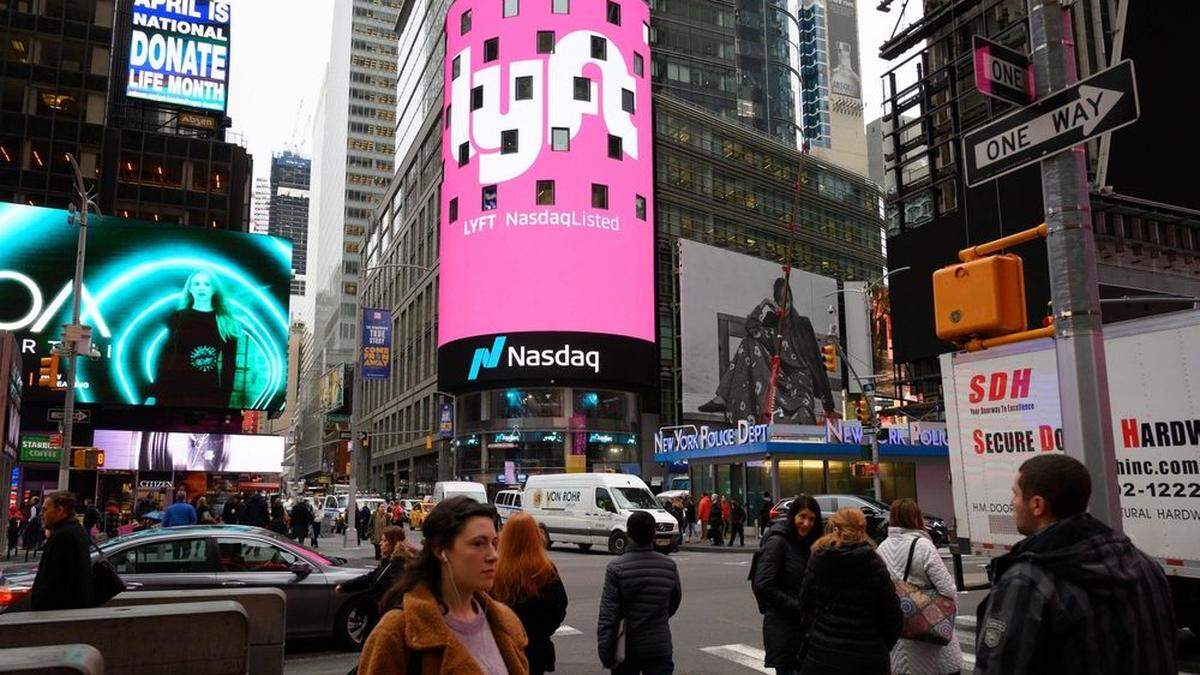 Lyft-Werbung am Times Square