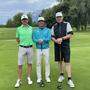 Thomas Aigner, Manager des Golf- und Landclubs Ennstal mit Golfer Niklas Regner und Markus Gruber, CEO und Founder des IT-Startups Selmo