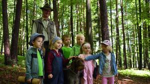Die Kindergartenkinder waren im abenteuerlichen Wald unterwegs