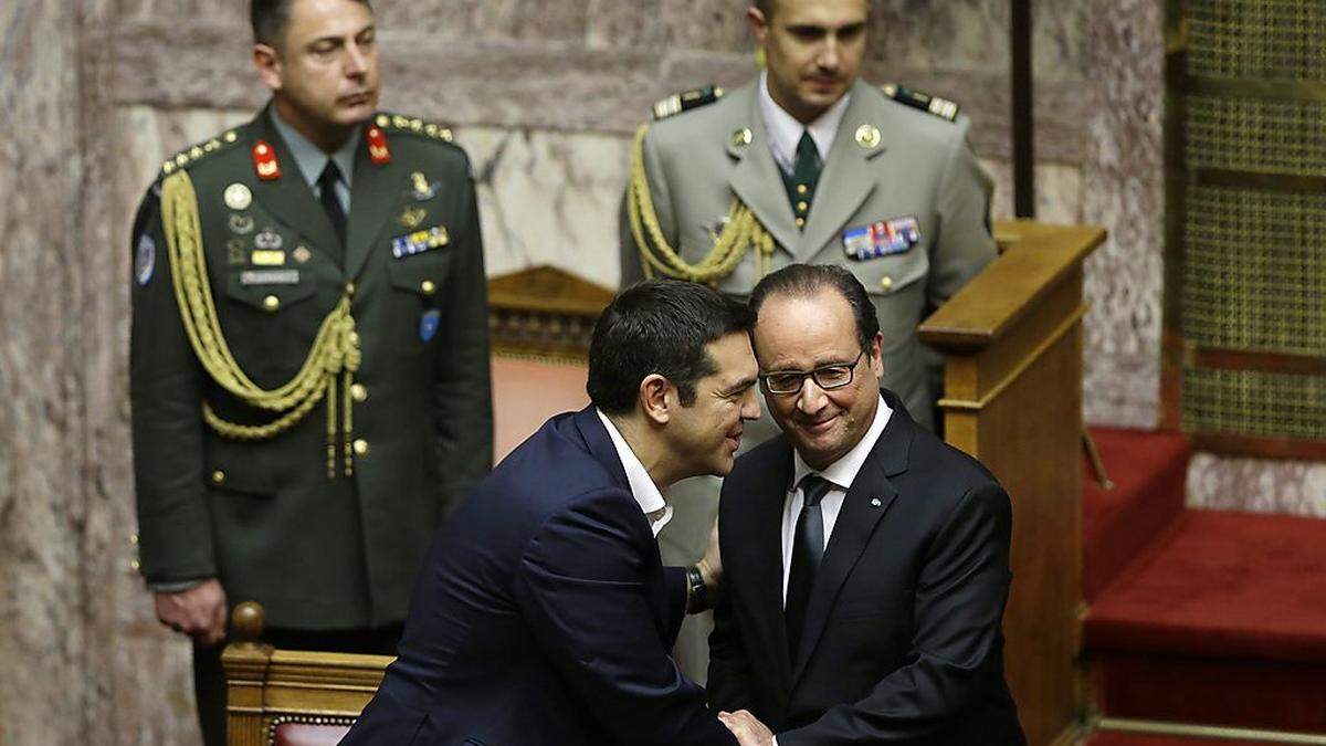 Tsipras und Hollande