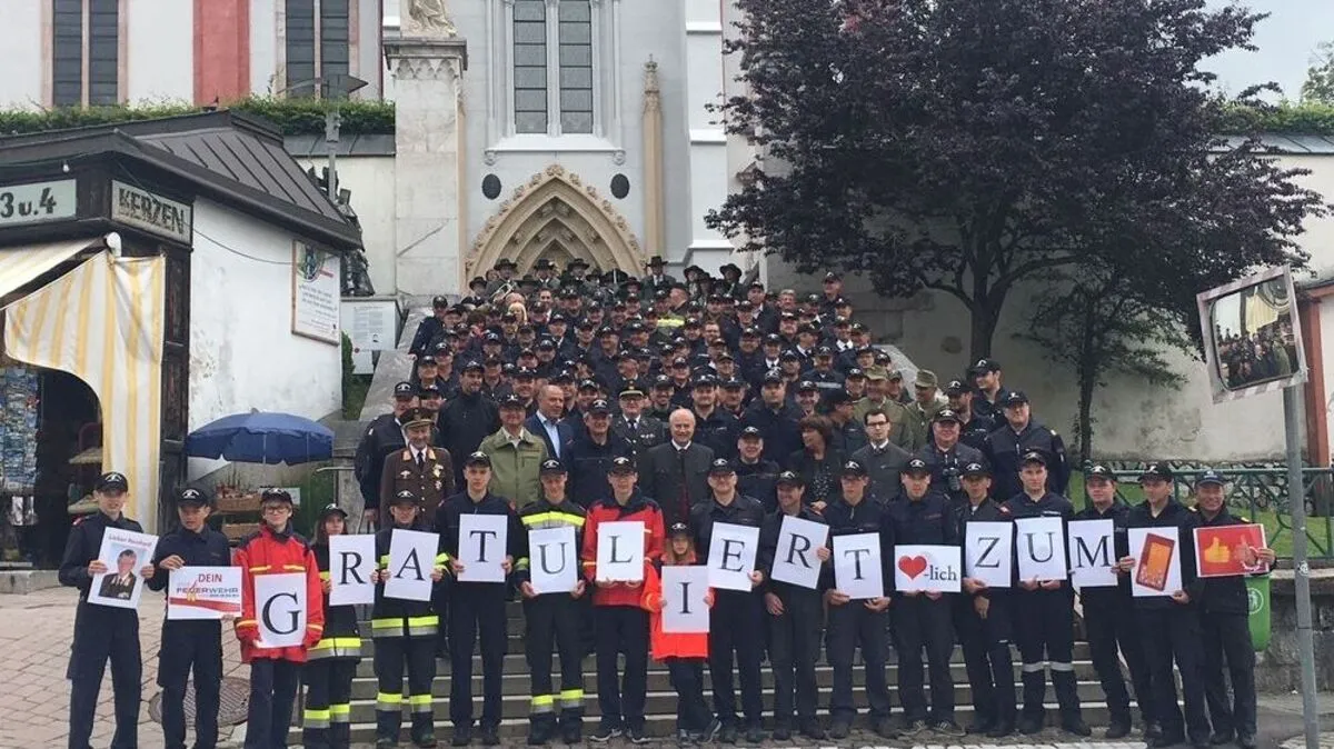 So wurde Reinhard Leichtfried in seiner Heimatgemeinde empfangen