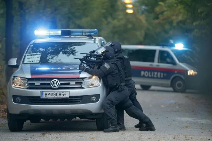 Diese "Show of Force" für Medien fand vor der eigentlichen Übung statt.
