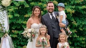 Karena Schibernik-Pointner und Daniel Schibernik mit ihren Kindern Mia Luisa, Emilia und André